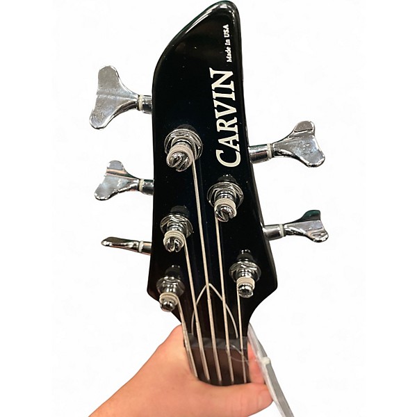 Used Carvin LB75 FRETLESS BLUE BURST Electric Bass Guitar