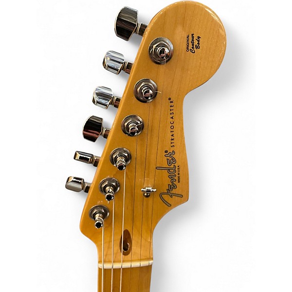 Used 2013 Fender American Deluxe Stratocaster Plus Mystic Ice Blue Solid Body Electric Guitar