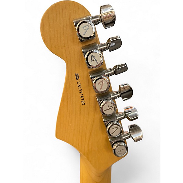 Used 2013 Fender American Deluxe Stratocaster Plus Mystic Ice Blue Solid Body Electric Guitar