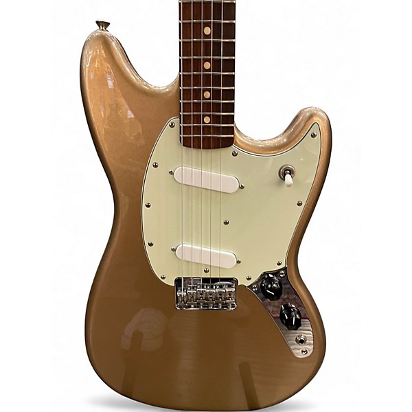 Used Fender Player Mustang Firemist Gold Solid Body Electric Guitar