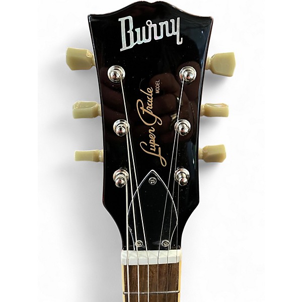 Used Burny Double Cut Vintage Cherry Solid Body Electric Guitar