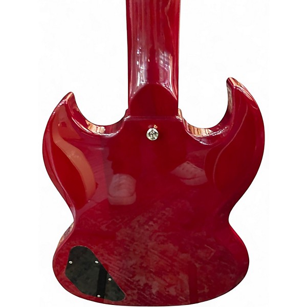 Used Burny Double Cut Vintage Cherry Solid Body Electric Guitar