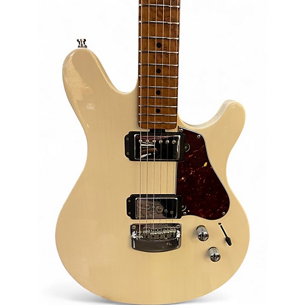 Used Ernie Ball Music Man Valentine Trans Buttermilk Solid Body Electric Guitar