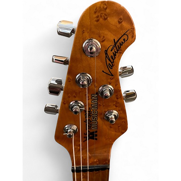 Used Ernie Ball Music Man Valentine Trans Buttermilk Solid Body Electric Guitar