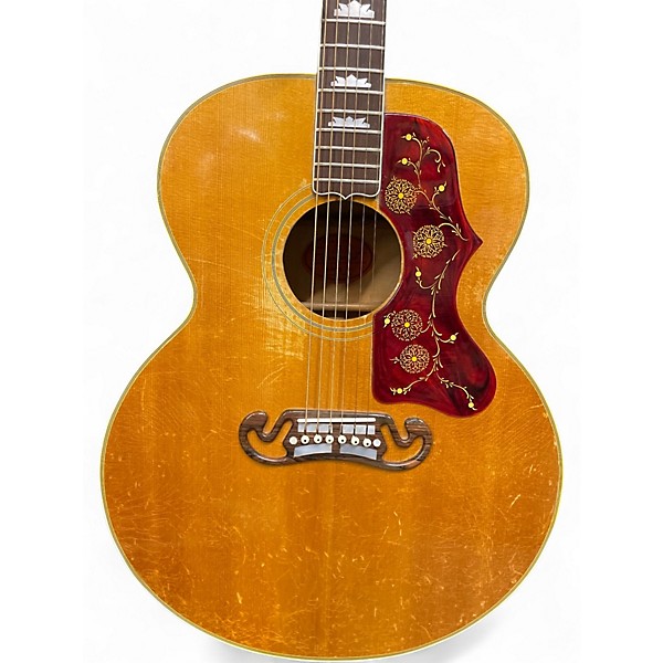 Vintage 1959 Gibson J-200 Natural Acoustic Electric Guitar