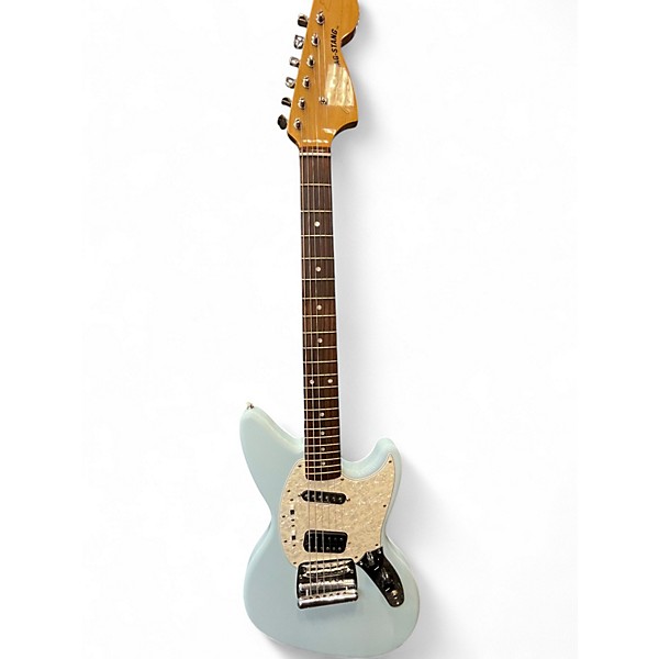 Used Fender Jagstang Daphne Blue Solid Body Electric Guitar