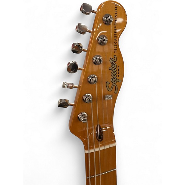 Used Squier Classic Vibe 70s Thinline Telecaster Natural Hollow Body Electric Guitar