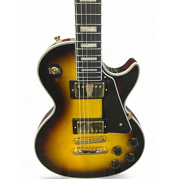 Used Epiphone Les Paul Custom Tobacco Burst Solid Body Electric Guitar