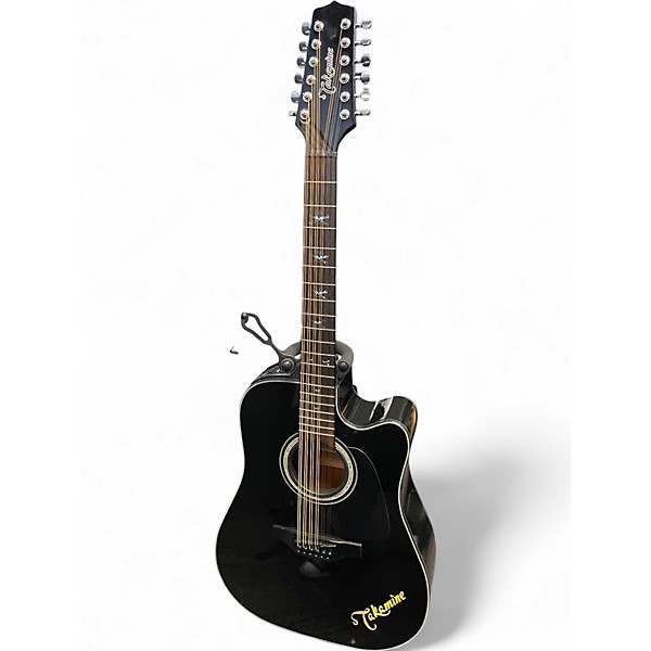 Used 2020s Takamine gd30 Black 12 String Acoustic Electric Guitar