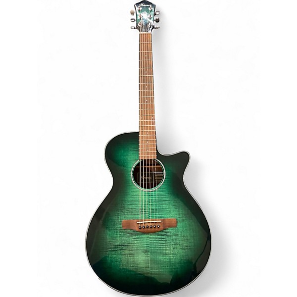 Used Ibanez AEG70-EBH EMERALD BURST Acoustic Electric Guitar