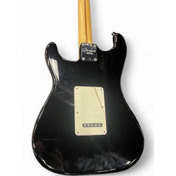 Used Fender American Standard Stratocaster Black Solid Body Electric Guitar