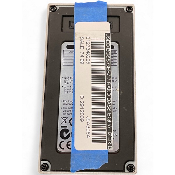 Used BOSS GEB7 7 Band Bass Equalizer Bass Effect Pedal