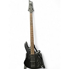 Used Schecter Guitar Research STEALTH4 Black and Gold Electric Bass Guitar