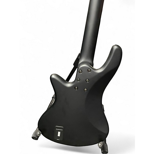 Used Schecter Guitar Research STEALTH4 Black and Gold Electric Bass Guitar