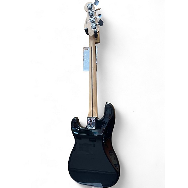 Used Squier Precision Bass Black and White Electric Bass Guitar