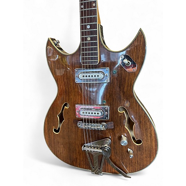 Vintage 1960s Greco 920 Natural Hollow Body Electric Guitar