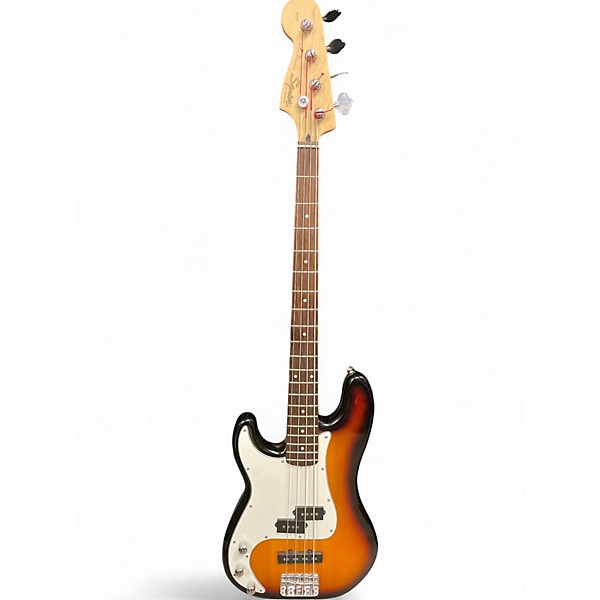 Used Squier P-Bass Special Left Handed 2 Color Sunburst Electric Bass Guitar