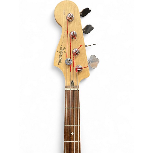 Used Squier P-Bass Special Left Handed 2 Color Sunburst Electric Bass Guitar