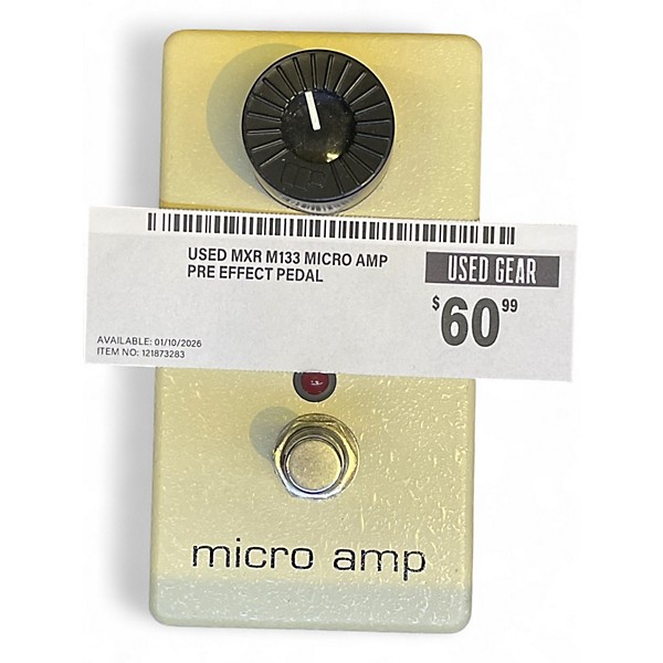 Used MXR M133 Micro Amp Pre Effect Pedal