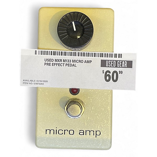 Used MXR M133 Micro Amp Pre Effect Pedal