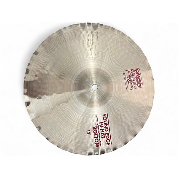 Used Paiste 14in 2002 Medium Hi Hat Pair Cymbal