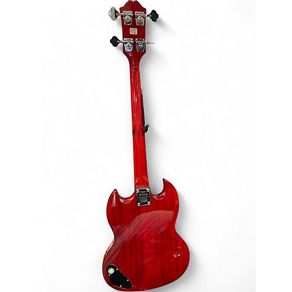 Used Epiphone sg Cherry Electric Bass Guitar