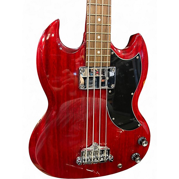 Used Epiphone sg Cherry Electric Bass Guitar