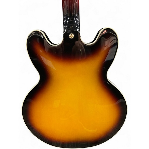 Used Epiphone sheraton 2 Tone Sunburst Hollow Body Electric Guitar