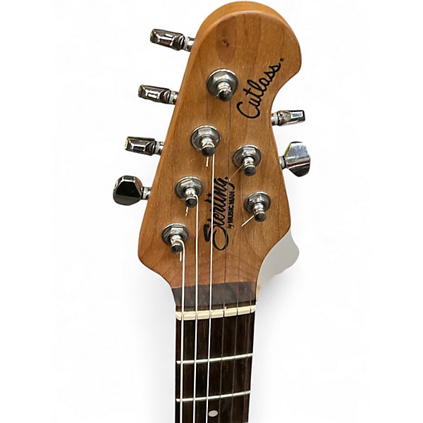 Used Sterling by Music Man CUTLASS HSS SILVER Solid Body Electric Guitar