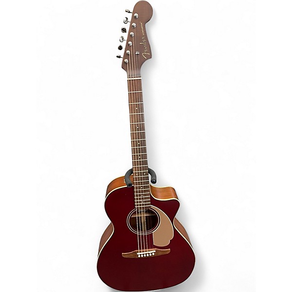 Used Fender Newporter Player RED Acoustic Electric Guitar