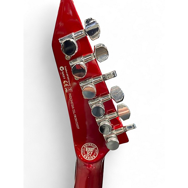 Used Ltd M-1 Custom Red Solid Body Electric Guitar