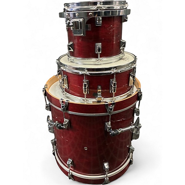 Used Taye Drums 6 Piece Tour Pro Wine Red Drum Kit