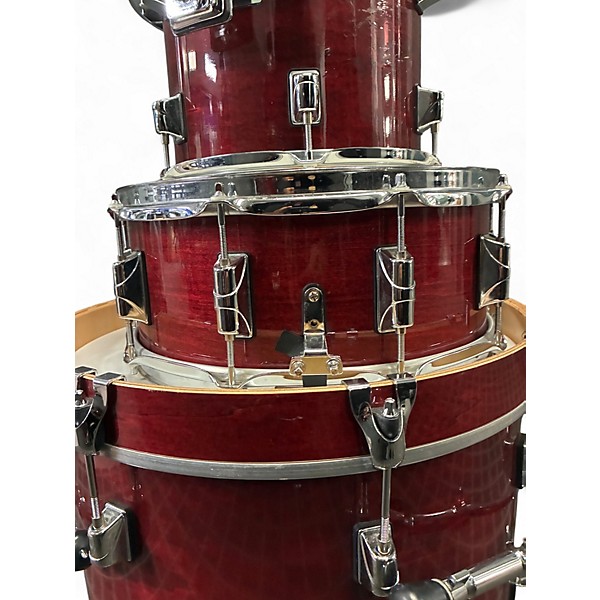 Used Taye Drums 6 Piece Tour Pro Wine Red Drum Kit