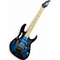 Used Ibanez JEM77P BLUE FLORAL PATTERN Solid Body Electric Guitar