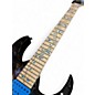 Used Ibanez JEM77P BLUE FLORAL PATTERN Solid Body Electric Guitar