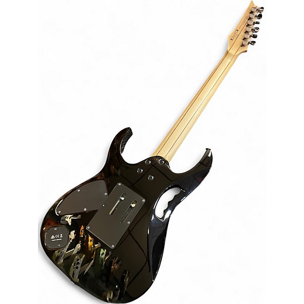 Used Ibanez JEM77P BLUE FLORAL PATTERN Solid Body Electric Guitar