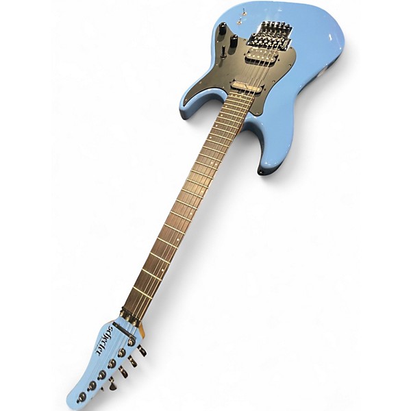 Used Schecter Guitar Research Sun Valley Super Shredder FR S Riviera Blue Solid Body Electric Guitar