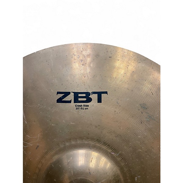 Used 2000s Zildjian 20in ZBT Crash Ride Cymbal