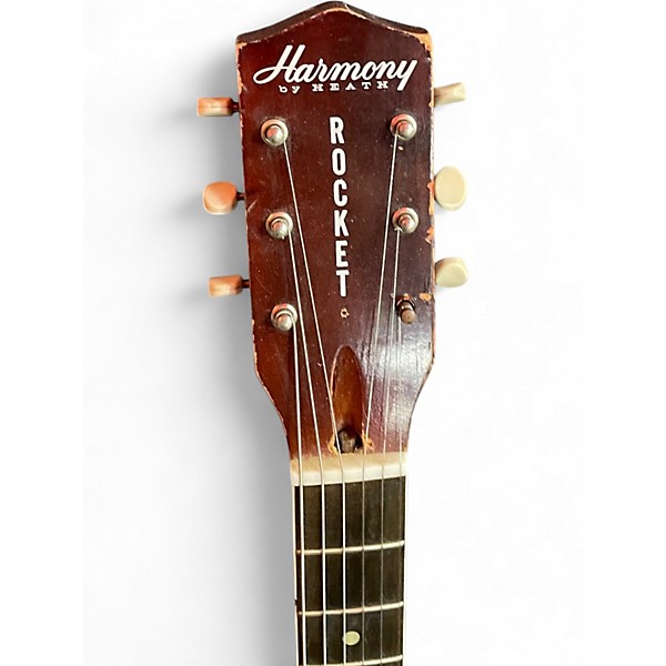 Vintage 1960s Harmony Rocket H56 Sunburst Solid Body Electric Guitar