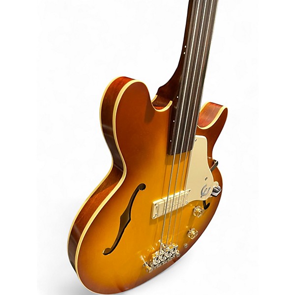 Used Epiphone Jack Casady Signature 2 Color Sunburst Electric Bass Guitar