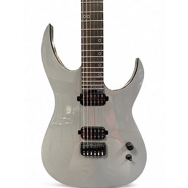 Used Schecter Guitar Research KM-6 MKIII Silver Solid Body Electric Guitar