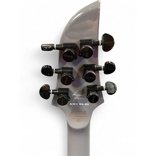 Used Schecter Guitar Research KM-6 MKIII Silver Solid Body Electric Guitar