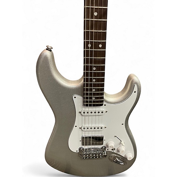 Used 2022 G&L Legacy HSS Metallic Silver Solid Body Electric Guitar