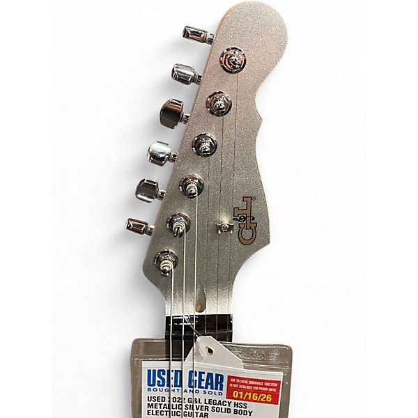 Used 2022 G&L Legacy HSS Metallic Silver Solid Body Electric Guitar