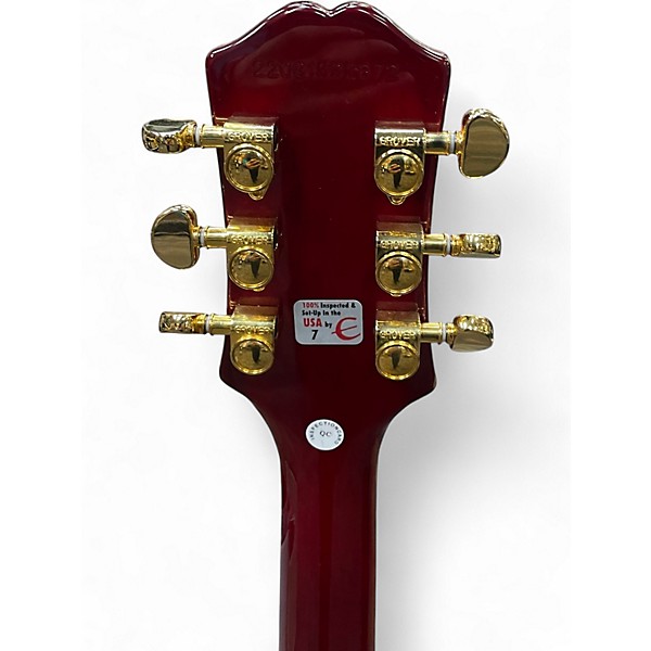 Used Gibson Alex Lifeson Signature Les Paul Axcess Ruby Solid Body Electric Guitar