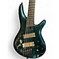 Used Ibanez srms725 blue chameleon Electric Bass Guitar thumbnail