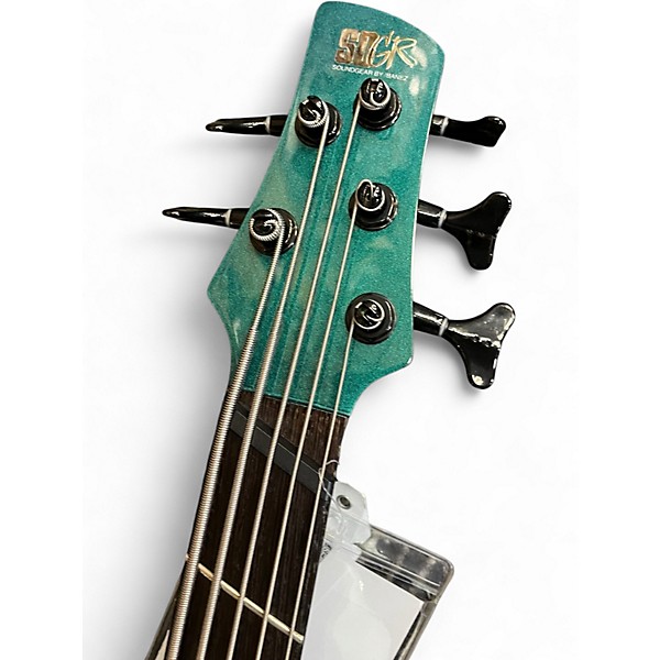 Used Ibanez srms725 blue chameleon Electric Bass Guitar