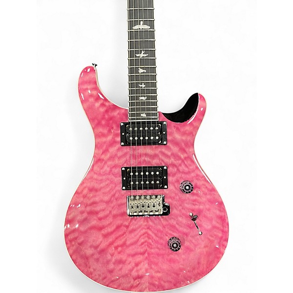 Used PRS SE Custom 24 QULITED PURPLE Solid Body Electric Guitar