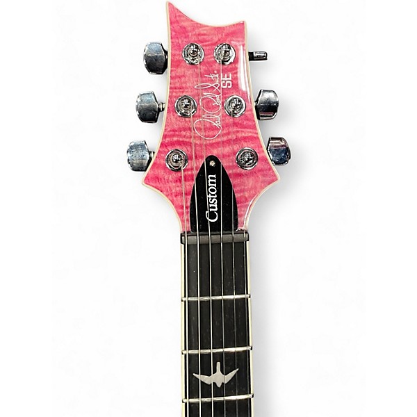 Used PRS SE Custom 24 QULITED PURPLE Solid Body Electric Guitar