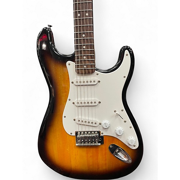 Used Squier Affinity Stratocaster Sunburst Solid Body Electric Guitar